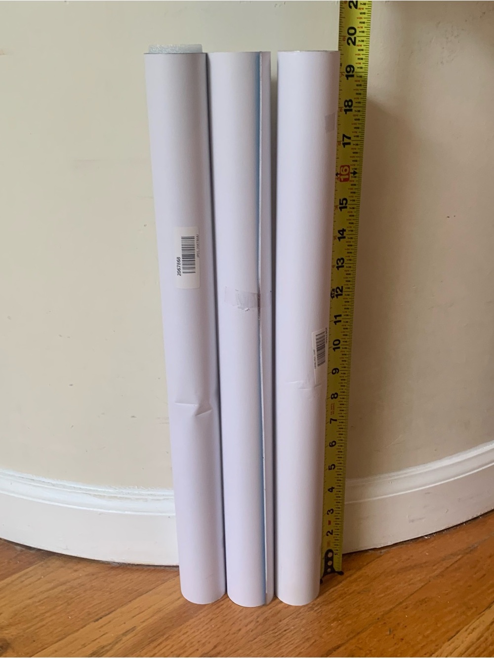 3 rolls of blue reflective paper
